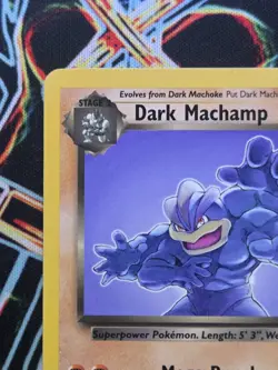 Pokemon TCG Dark Machamp 27/82 Team Rocket Non Holo Rare Unlimited Vintage 2000 - Image 3