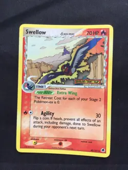 Pokemon Cards: EX Dragon Frontiers Reverse Holo: Swellow 40/101 - Image 1