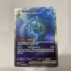 Blastoise ex 200/165 Special Illustration Rare SIR Pokemon 151 Full Art NM - Image 1