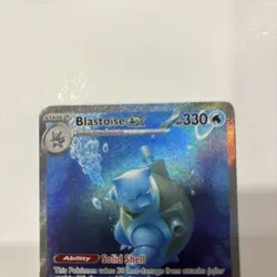 Blastoise ex 200/165 Special Illustration Rare SIR Pokemon 151 Full Art NM - Image 2