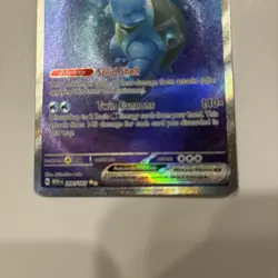 Blastoise ex 200/165 Special Illustration Rare SIR Pokemon 151 Full Art NM - Image 3