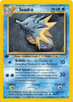 Pokemon - Seadra #048/111 - Neo Genesis 1st Edition - Image 1