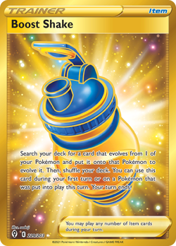 BOOST SHAKE 229/203 SECRET RARE EVOLVING SKIES POKEMON NEAR MINT - Image 1