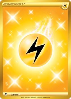 LIGHTNING ENERGY 235/203 SECRET RARE EVOLVING SKIES POKEMON NEAR MINT - Image 1