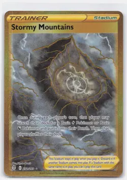 STORMY MOUNTAINS 232/203 SECRET RARE EVOLVING SKIES POKEMON NEAR MINT - Image 2