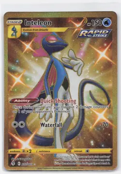 INTELEON 227/203 SECRET RARE EVOLVING SKIES POKEMON NEAR MINT - Image 2