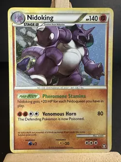 Pokemon Nidoking Holo Rare Triumphant 6/102 NM/LP - Image 1