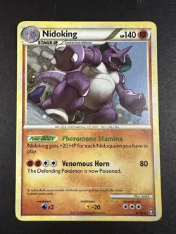 Pokemon Nidoking Holo Rare Triumphant 6/102 NM/LP - Image 2