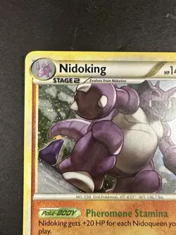 Pokemon Nidoking Holo Rare Triumphant 6/102 NM/LP - Image 3