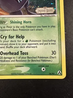 Pinsir 24/92 Legend Maker Reverse Holo W/ Swirl NM Pokemon - Image 5