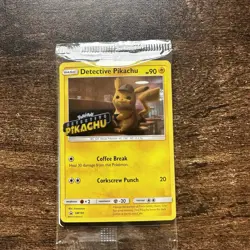 Pokemon TCG Detective Pikachu SM190 Black Star Promo Stamped - NEW - Sealed - Image 1