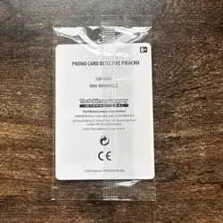 Pokemon TCG Detective Pikachu SM190 Black Star Promo Stamped - NEW - Sealed - Image 2