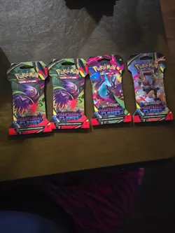 Pokemon Phantasmal Flames Booster Packs - FACTORY SEALED 4 Packs - Image 1