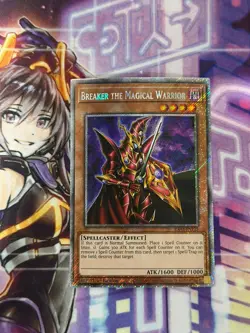 Yugioh Breaker the Magical Warrior Platinum Secret Rare RA03 - Image 1