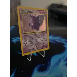 Gengar 5/62 Holo Rare Fossil Pokemon Card WOTC 1999 Mp Vintage - Image 1