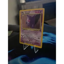 Gengar 5/62 Holo Rare Fossil Pokemon Card WOTC 1999 Mp Vintage - Image 4