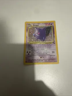 Pokemon Gengar TCG Fossil Holo Card 5/62 Unlimited Holo Rare (1999) Vintage - Image 1