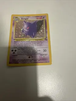 Pokemon Gengar TCG Fossil Holo Card 5/62 Unlimited Holo Rare (1999) Vintage - Image 4