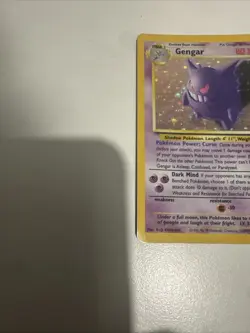 Pokemon Gengar TCG Fossil Holo Card 5/62 Unlimited Holo Rare (1999) Vintage - Image 5
