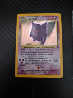 Pokemon Gengar Holo TCG Card 5/62 Fossil Rare Vintage Collectible - Image 1