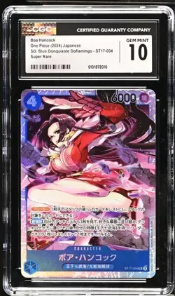 ✨✨ CGC 10 One Piece Boa Hancock ST17-004 Super Rare SD Jpn - Image 1