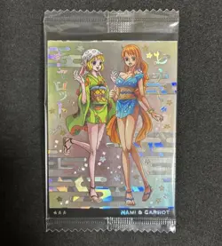 One Piece Wafer Card Nami & Carrot No. 4-05 SR Holo 2020 Unopened Sealed - Image 1