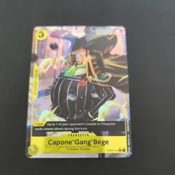 OP04-100 Capone"Gang"Bege : Rare Full Art English One Piece TCG Card : PRB01: On - Image 1