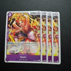 4x Nami OP09-070 Emperors In The New World - One Piece TCG English Playset NM - Image 1