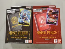 One Piece TCG Sound Loader Vol 1 and Vol 2. New Sealed with Luffy and Enel Promo - Image 1