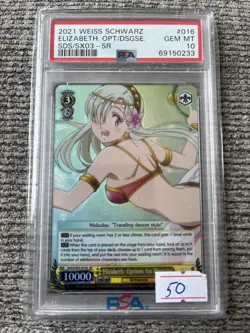 Weiss Schwarz Seven Deadly Sins Elizabeth: Options For Disguise SR PSA10 - Image 1
