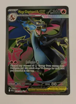 Pokemon TCG Phantasmal Flames Mega Charizard X EX 109/094 Full Art Near Mint - Image 1