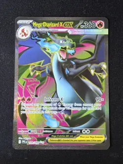 Mega Charizard X ex 109/094 Full Art Phantasmal Flames Pokemon TCG Near Mint - Image 1