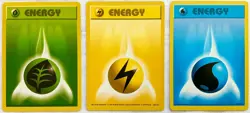 Pokemon SHADOWLESS Energy Cards #97-102 - 6 Card Lot - NM or Better Condition! - Image 5