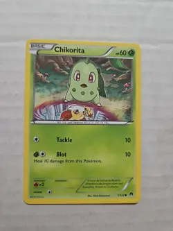 Chikorita 1/122 LP BREAKpoint English Pokemon Card TCG - Image 1