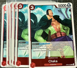 4x Character Chaka OP04-008 RARE One Piece TCG Kingdoms of Intrigue Card Playset - Image 1