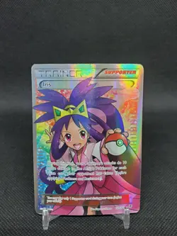 Iris 101/101 Plasma Blast Full Art Trainer DMG Pokemon Card - Image 1