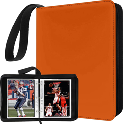 Mini Card Binder, 1-Pocket Super Lightweight Zipper Binder Holds 80+ Trading Car - Image 1