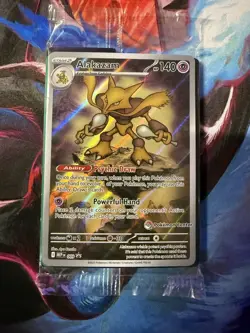 Pokemon Center - Alakazam - MEP 009 Black Star Promo Card - Stamped & Sealed - Image 1