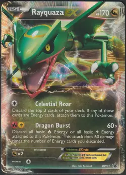 Rayquaza EX - BW47 - Pokemon Black & White Promo Ultra Rare Card LP - Image 1