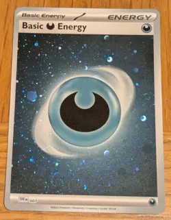 Pokemon 151 Basic Dark Energy 007 HD GALAXY SWIRL Cosmos HOLO RARE!! - Image 1