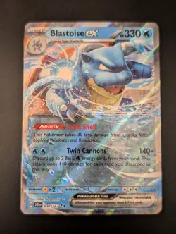Blastoise EX 030/142 S&V Stellar Crown Holo Double Rare Pokemon Card NM/MT - Image 1