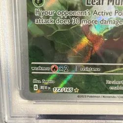 2023 POKEMON MEW EN-151 ILLUSTRATION RARE #172 CATERPIE PSA 9 - Image 4