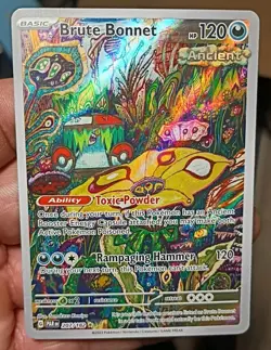 Pokemon Brute Bonnet Full Art Illustration Rare Holo SV04 Paradox Rift 207/182 - Image 1