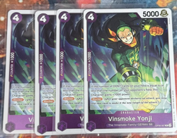 4x One Piece OP06-067 R Vinsmoke Yonji - English - Playset - TCG - Foil - Mint - Image 1