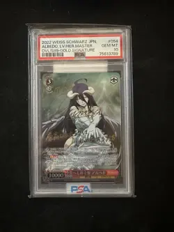 PSA 10 Weiss Schwarz JPN Overlord Albedo LV/HER MASTER OVL/S99-GOLD SIGNATURE - Image 1