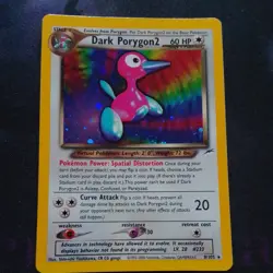 WOTC Pokemon Neo Destiny Dark Porygon2 8/105 NM holo rare vintage 2001 - Image 1