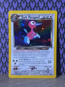 Pokemon TCG Dark Porygon2 8/105 Neo Destiny Holo Rare Unlimited English 2000 - Image 1