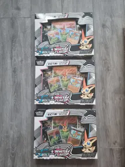 3x Pokemon TCG Victini Illustration Collection Black Bolt/White Flare New Sealed - Image 1