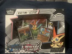Pokemon TCG Victini Illustration Collection Box Black Bolt & White Flare SEALED - Image 1