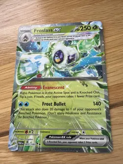 Pokemon TCG Froslass EX Double Rare Card Paradox Rift 003/182 - Image 1
